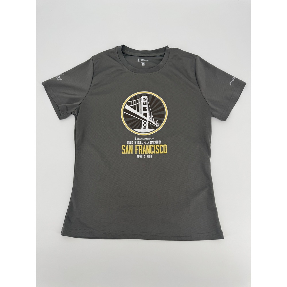 Rock n Roll Half Marathon San Francisco 2016 Grey Running Shirt Size Medium